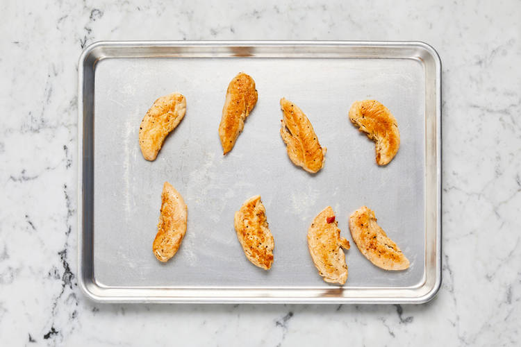 Finish prep and cook chicken