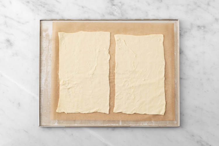 Prepare puff pastry