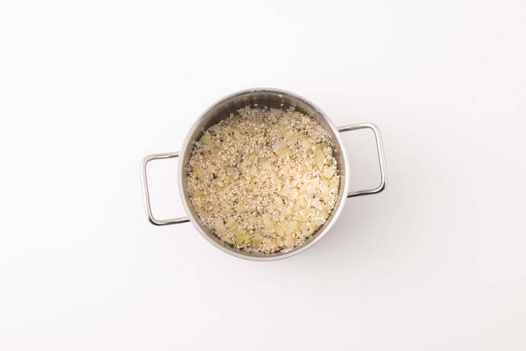 Start Risotto & Make Croutons