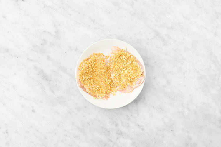 Préparer et paner le poulet