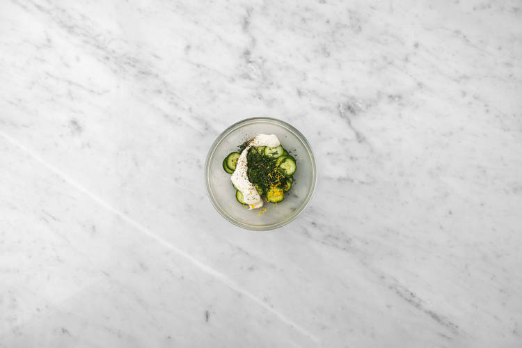 Prep and make dilly salad