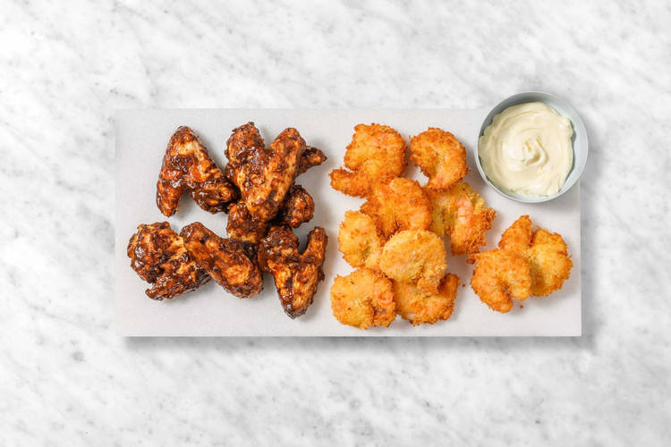 Broil wings and serve