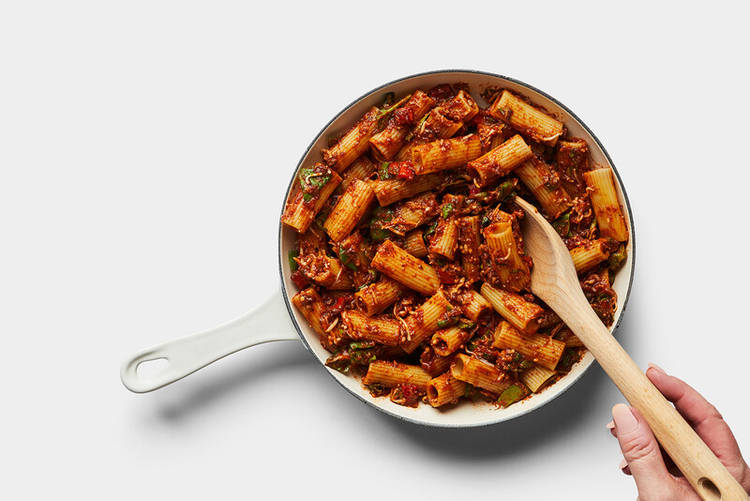 Make Garlic Ricotta & Assemble Pasta Bake