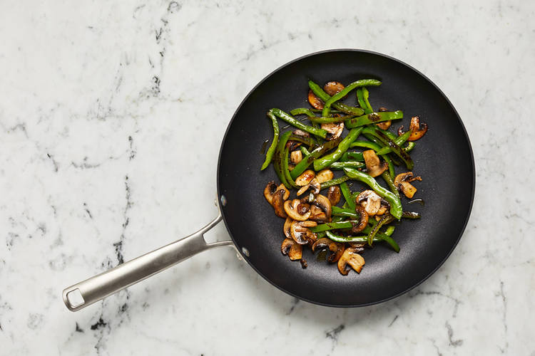 Prep and cook veggies