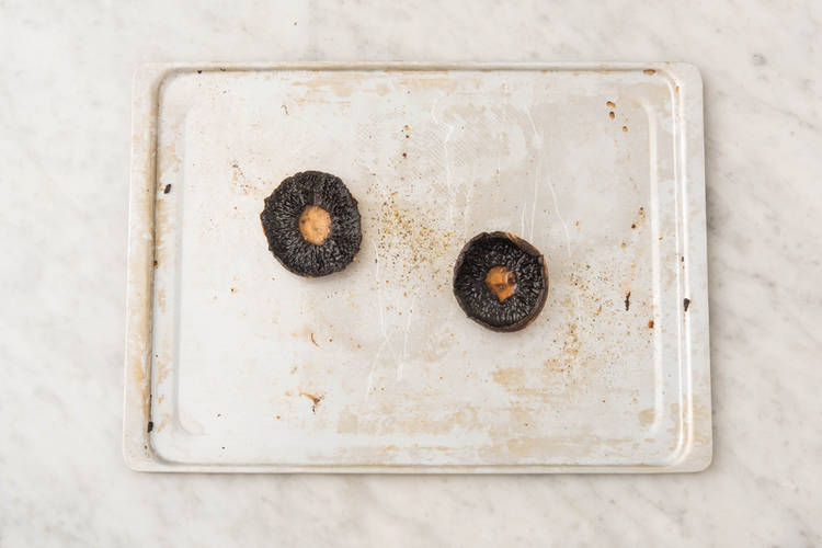 Roast mushrooms