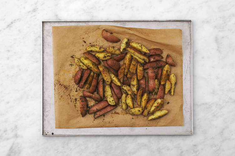 Rôtir les pommes de terre et préparer