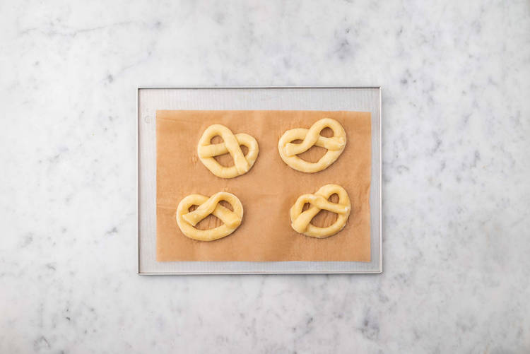 Bake pretzels