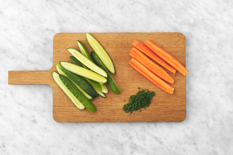 Bake wings and finish prep