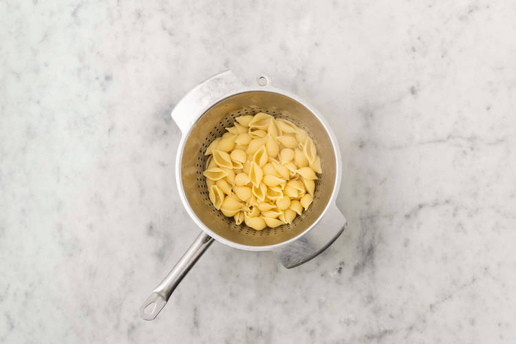 Boil the conchiglie