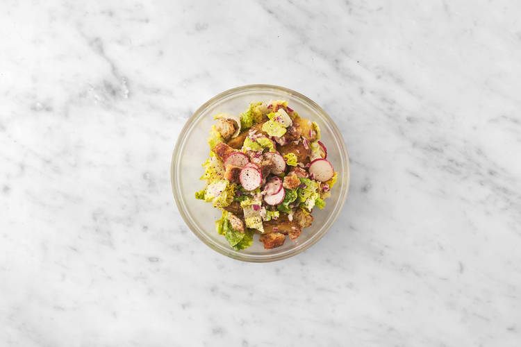 Préparer la salade