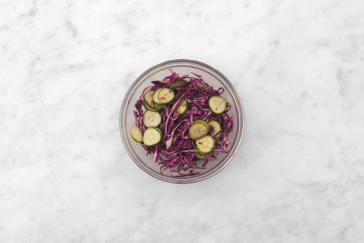 Steam-roast broccoli and make slaw