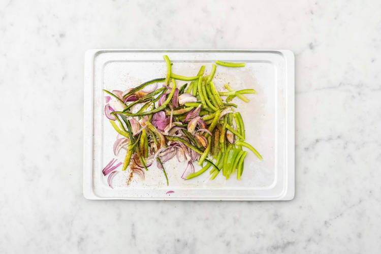 Prep and roast veggies