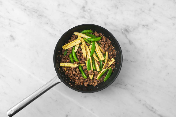 Fry the Beef and Veg