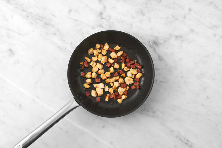 Fry Chicken and Chorizo