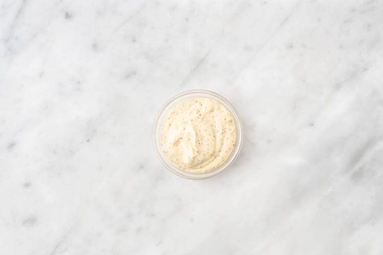 Prep jam and make mustard aioli