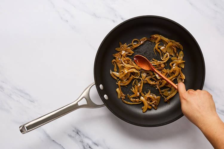 FINISH PREP & COOK ONION