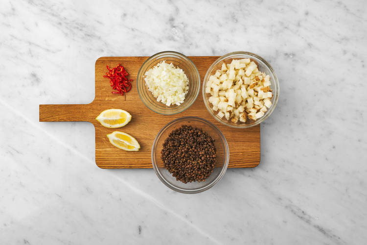 Forbered grønnsaker