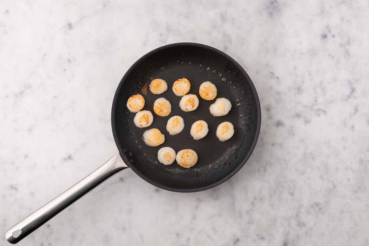 Sear scallops