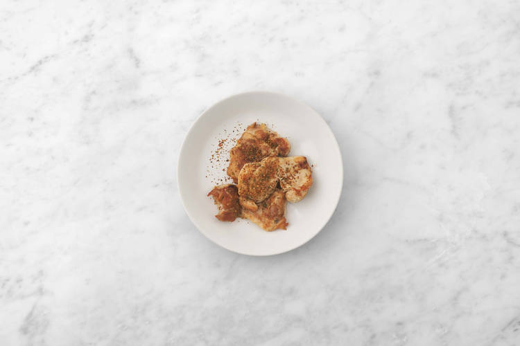 Grill tofu and peppers