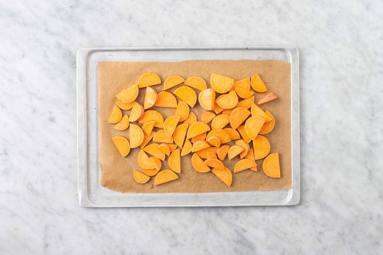 Préparer la patate douce