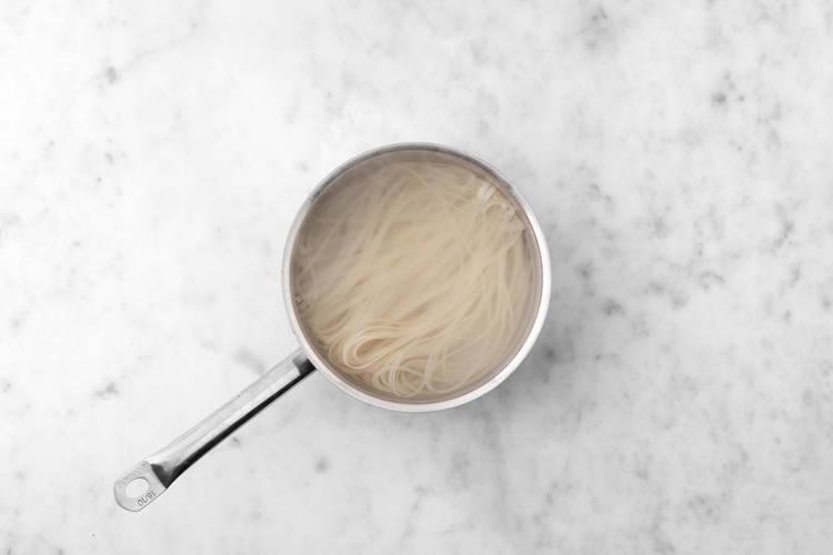Boil the noodles