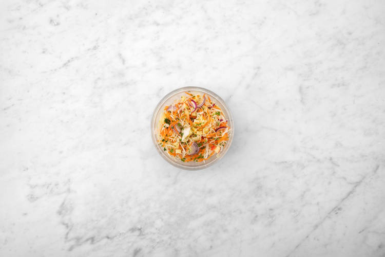 Préparer la salade de choucroute
