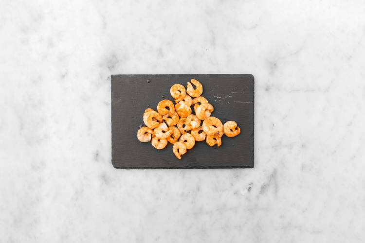 Griller les crevettes