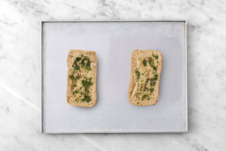 Make garlic toasts
