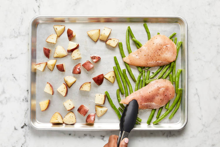 Roast Chicken & Green Beans
