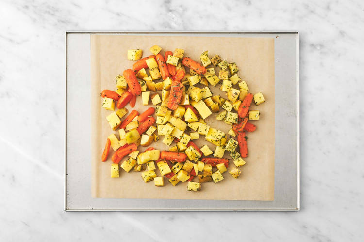 Hornea los vegetales