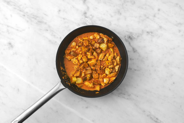 Make sauce and finish tofu