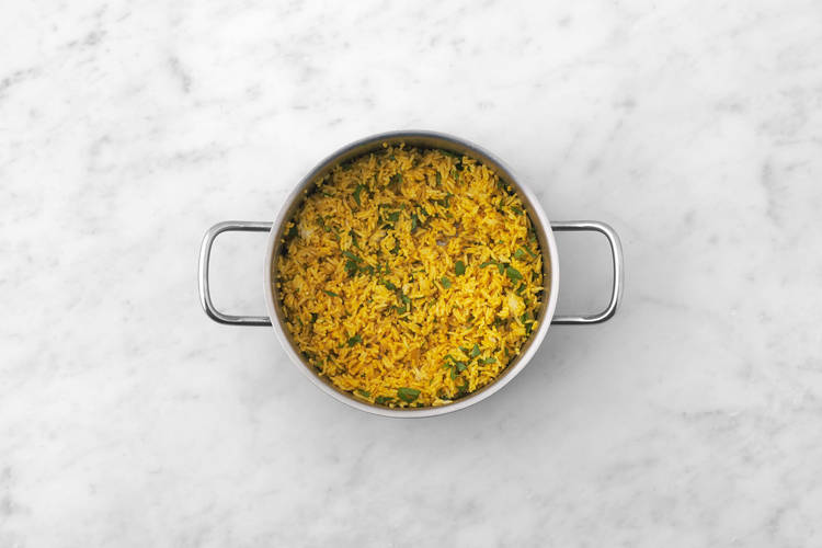 Préparer et terminer le riz