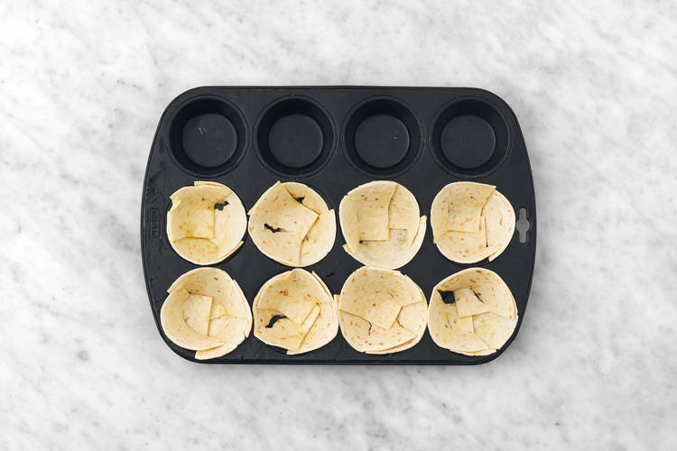 Make the Tortilla Cups