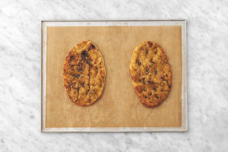 Grädda flatbread