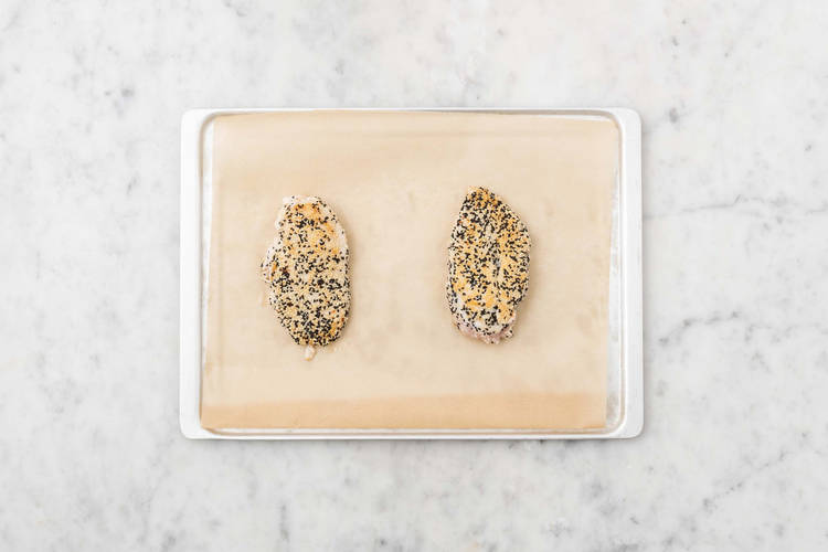 Poulet anbraten & backen