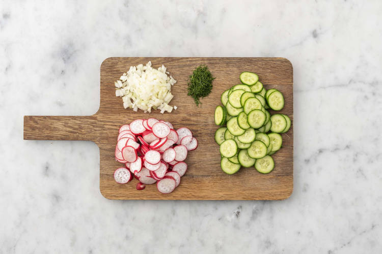 Prepare the vegetables