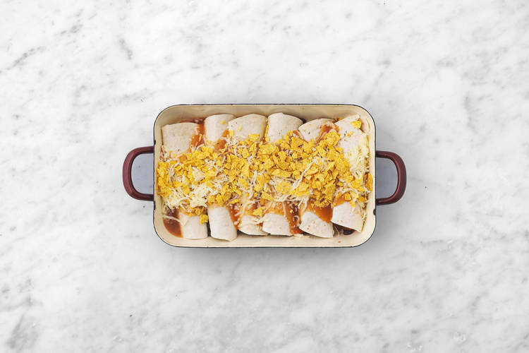 Broil enchiladas