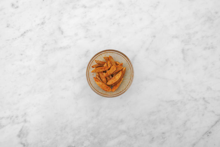 Filetstücke würzen