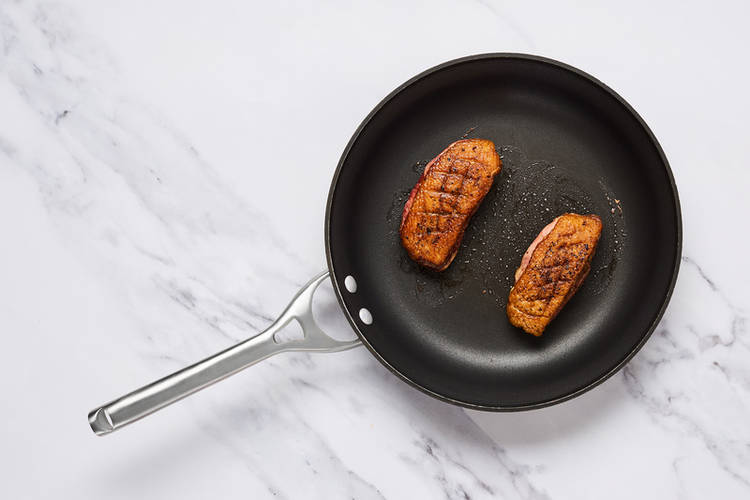 Prep and sear duck