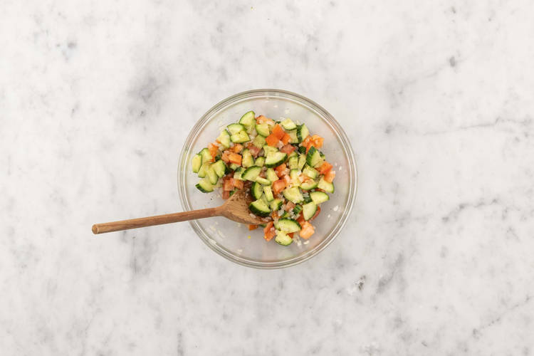 Salat fertigstellen