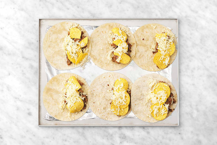 Assemble quesadillas