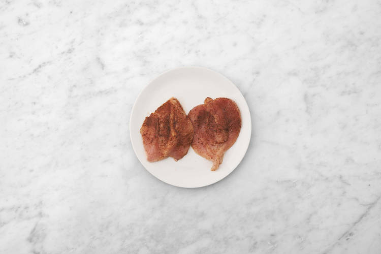 Pouletbrust aufschneiden