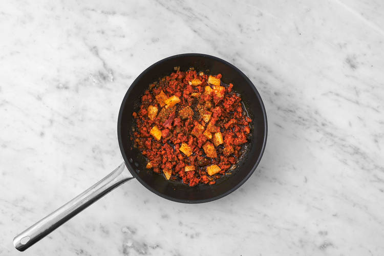 Cook chorizo