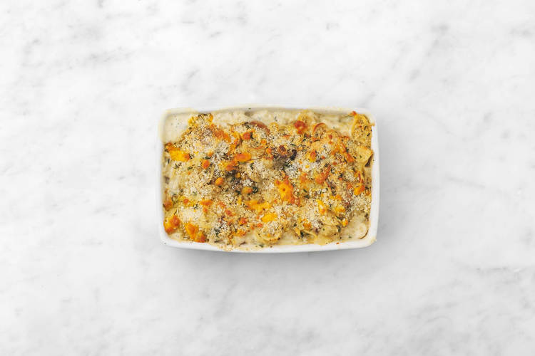 Pastaschotel afmaken