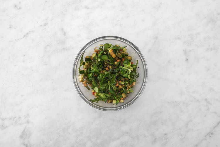 Préparer la salade
