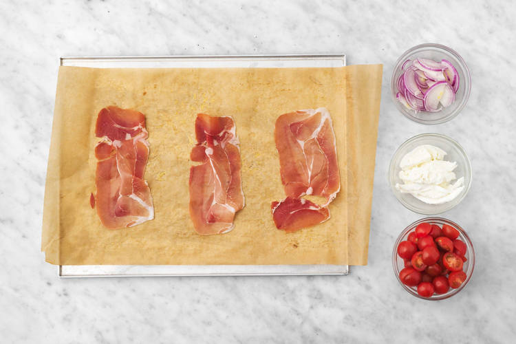 Enfourner le jambon serrano