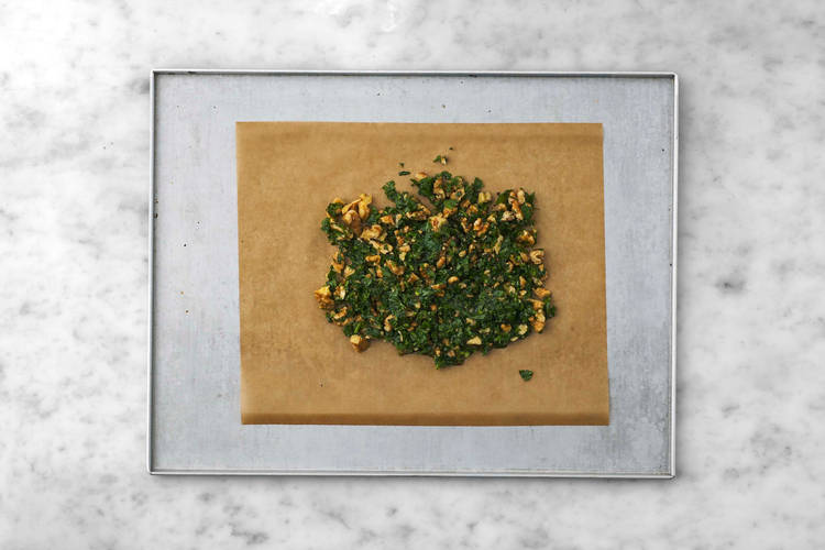 Finish prep and make walnut crumble