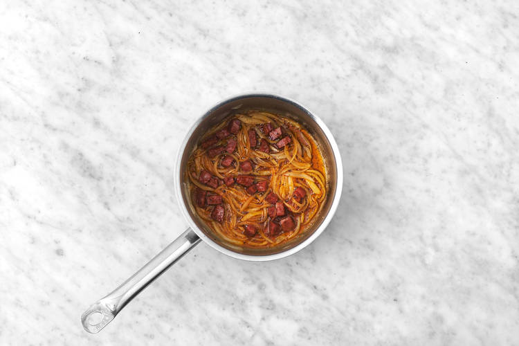 Add the Chorizo