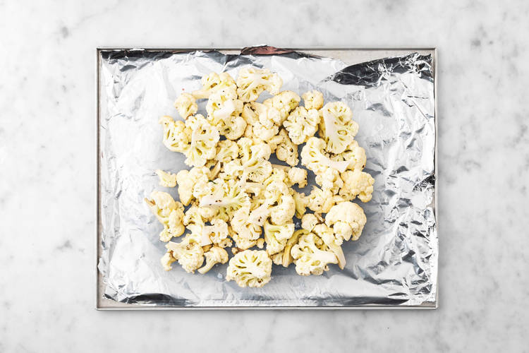 Broil cauliflower