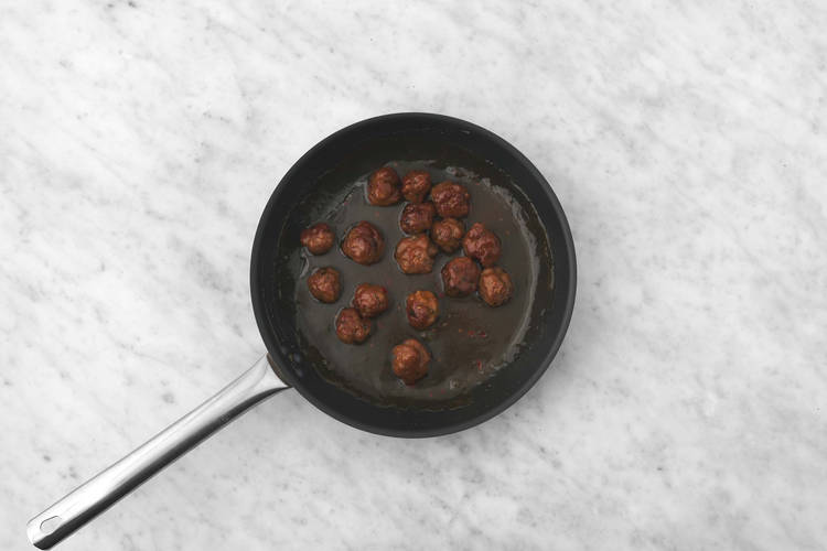 Cook meatballs